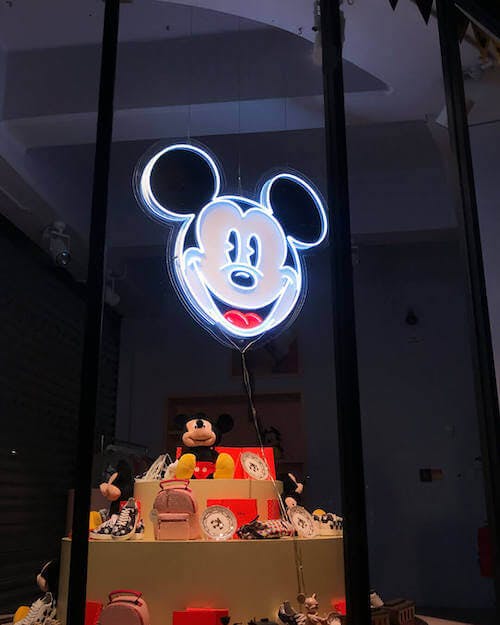 Disney Mickey Mouse LED neon light sign